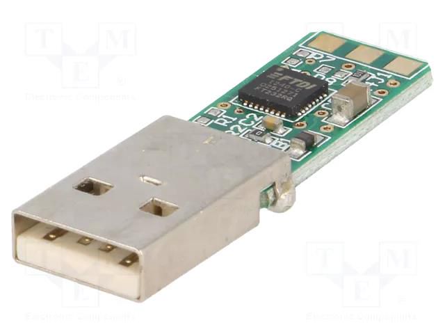 Module: USB; USB; lead; 3.3V; USB A FTDI TTL-232R-3V3-PC