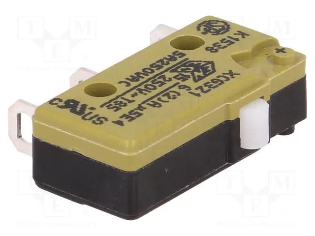 Microswitch SNAP ACTION; 5A/250VAC; without lever; SPDT; ON-(ON) SAIA-BURGESS XCG3Z1