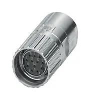 SENSOR CONNECTOR, M23, RCPT, 12POS/CABLE 1069313