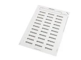 TAG, POLYESTER, WHITE, 55MMX22MM MP005845