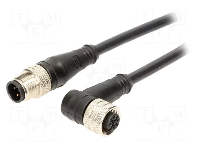 Cable: for sensors/automation; PIN: 4; plug; 250V; PVC; 5m MOLEX MX-120007-0904