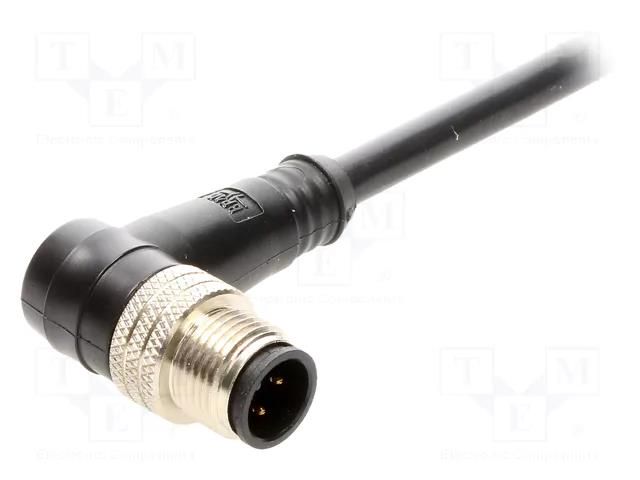 Connector: M12; plug; male; Micro-Change; PIN: 4; angled 90°; 4A MOLEX MX-120006-0584
