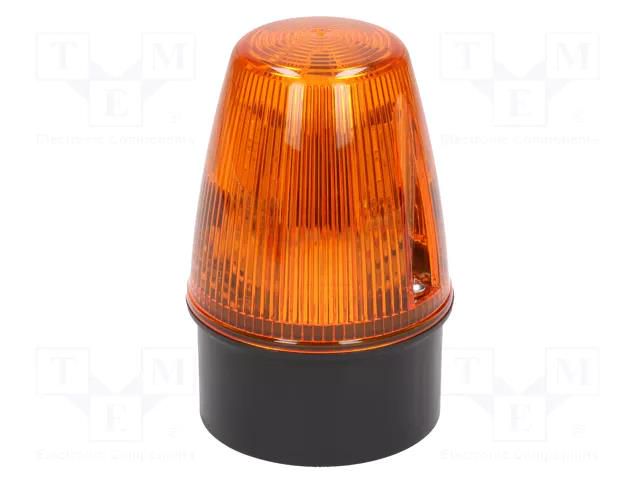 Signaller: lighting; continuous light,blinking light; orange MOFLASH SIGNALLING LED100-03-01