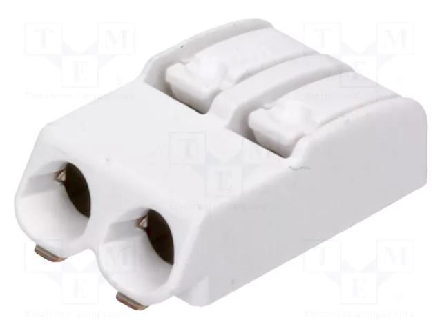 Connector: plug-in; LED Light; 2060; 9A; 320V; SMT; tinned; white WAGO 2060-452/998-404