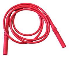 SHROUDED 4MM BANANA PLUG-PLUG, RED, 24" BU-6161-M-24-2