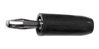 BANANA CONNECTOR, PLUG, 15A, 1KV, BLACK BU-00246-0