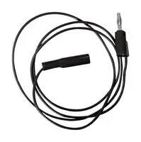 MINIGATOR CLIP-4MM BANANA PLUG, BLK, 12" BU-2031-A-12-0