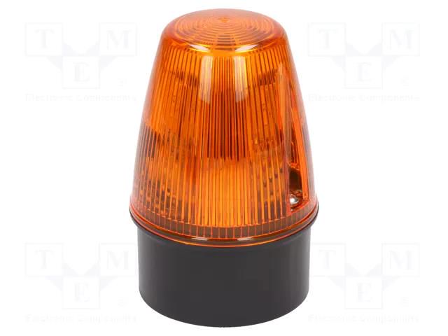 Signaller: lighting; continuous light,blinking light; orange MOFLASH SIGNALLING LED100-05-01
