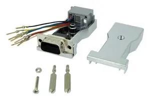 MEDIA CONV, DB9 MALE-RJ45 JACK, 8P8C 12.03.7524