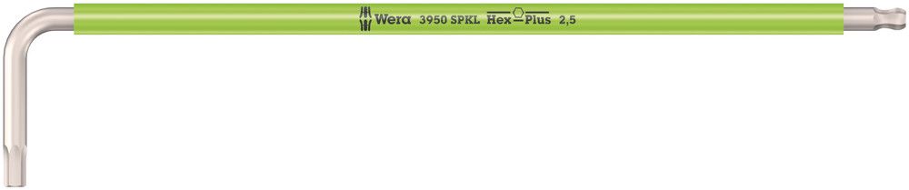 3950 SPKL Multicolour L-key, metric, stainless, 2.5x112, Wera 05022662001