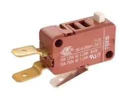 MICROSWITCH, SPDT, 16A, 250VAC, 4N 1085.0403