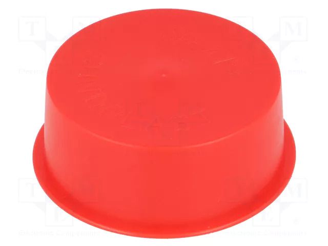 Stopper; Body: red; Out.diam: 59.9mm; H: 20mm; LDPE; push-in; SafeCAP SUNDPLAST SP586