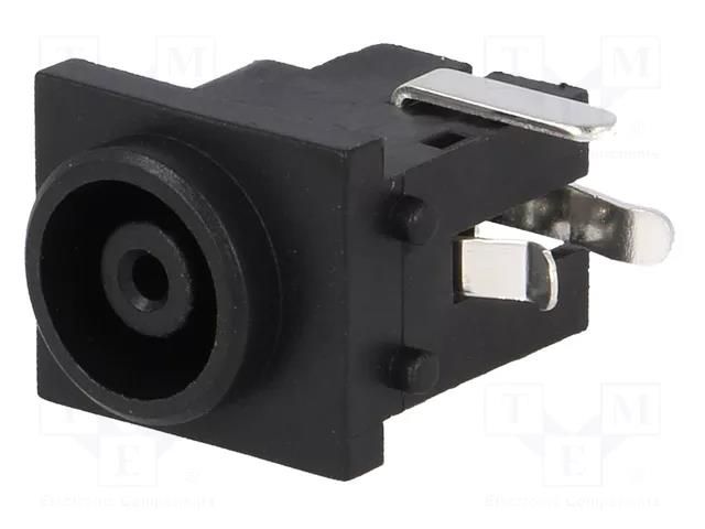 Connector: DC supply; socket; female; 2A; angled 90°; on PCBs; THT LUMBERG 1613-11