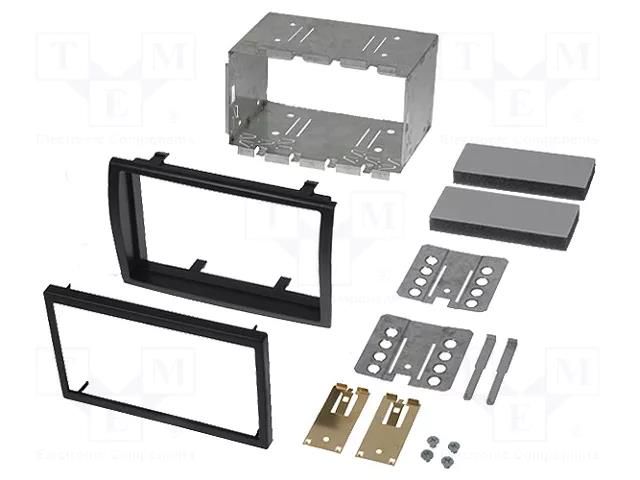 Radio frame; Citroën,Fiat,Peugeot; 2 DIN; anthracite PER.PIC. RAM-40.205.2