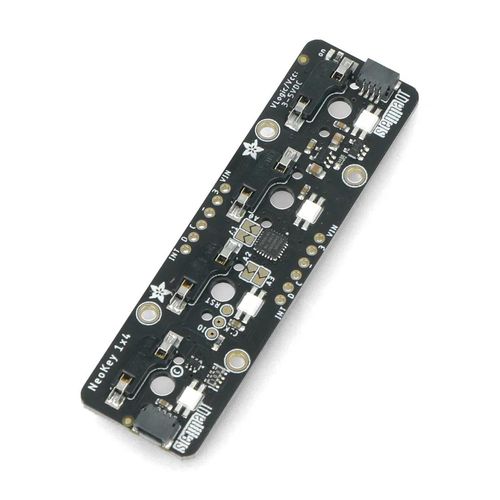 NeoKey - module with four mechanical key slots - NeoPixels 1x4 - I2C - STEMMA QT / Qwiic - Adafruit 4980 ADA-19789