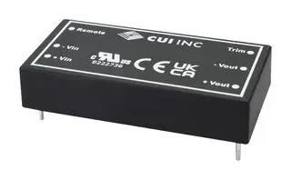 DC-DC CONVERTER, 12V/-12V, 0.83A/-0.83A PRFE20W-O72-D12-D