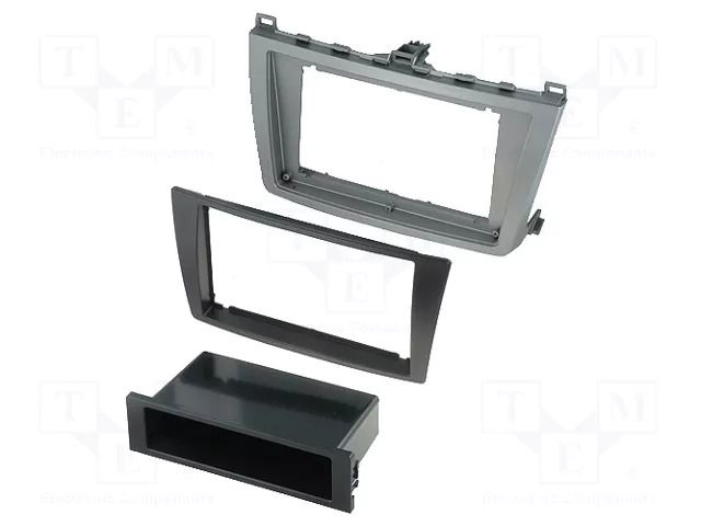 Radio frame; Mazda; 2 DIN; black and silver PER.PIC. RAM-40.247