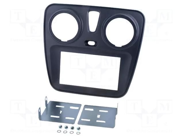 Radio frame; Dacia; 2 DIN; dark grey PER.PIC. RAM-40.262.9