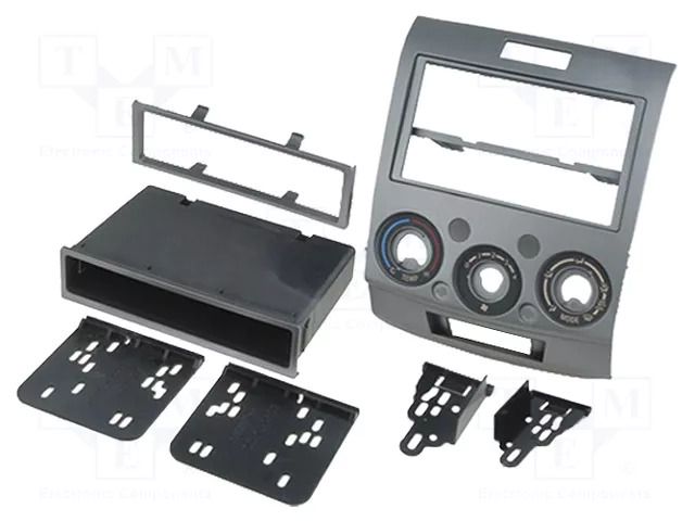 Radio frame; Ford,Mazda; 2 ISO; silver METRA RAM-40.404