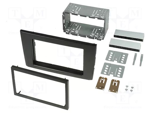 Radio frame; Volvo; 2 DIN; black 4CARMEDIA RAM-40.415