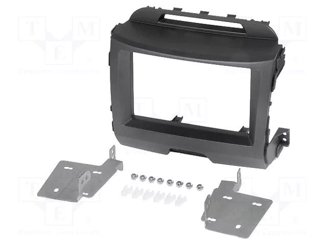 Radio frame; Kia; 2 DIN; black ACV RAM-40.420.1