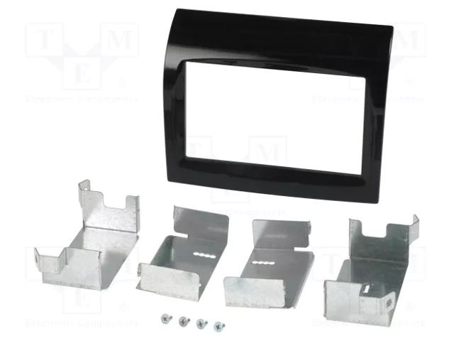 Radio frame; Citroën,Fiat,Peugeot; 2 DIN; black gloss PER.PIC. RAM-40.435.2