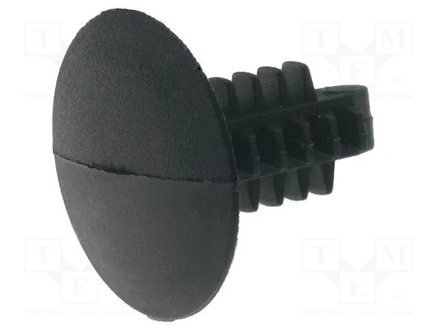 Rivet; polyamide; black; Ømount.hole: 4.76mm; UL94V-2; Øhead: 12mm ESSENTRA RBF-4.8-11.1-12