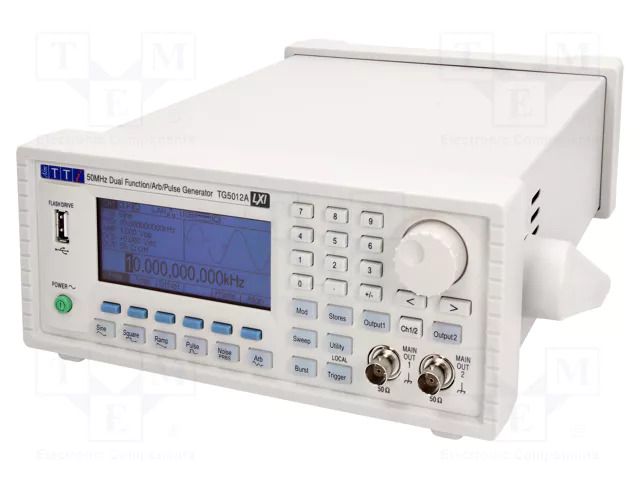 Generator: arbitrary, function; 50MHz; LCD 3,6"; 256x112; Ch: 2 AIM-TTI TG5012A