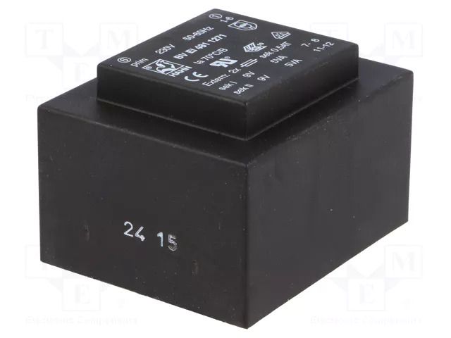 Transformer: encapsulated; 10VA; 230VAC; 9V; 9V; 555mA; 555mA; PCB HAHN BVEI4811271