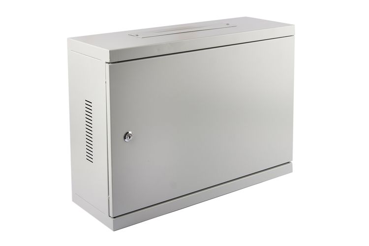 Commutation cabinet 19" wall mounted 3U 540x400x180 (white, metal door) KS3U540x400PAKBALT