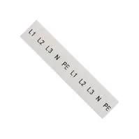 LABELING PLATE, L1/L2/L3/PE/N, 5.2MM/WHT 8WH8120-2AA15