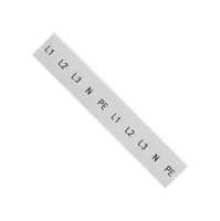 LABELING PLATE, L1/L2/L3/PE/N, 6.2MM/WHT 8WH8120-3AA15