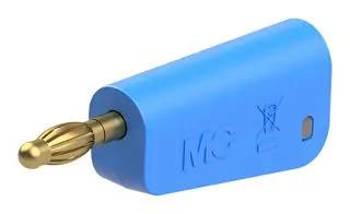 BANANA CONNECTOR, BLUE, PLUG, 32A 64.1045-23