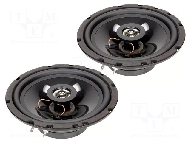 Car loudspeakers; two-way; 165mm; 120W; 65÷20000Hz; 4Ω; 90dB; 2pcs. CL ITALIA CL-018165