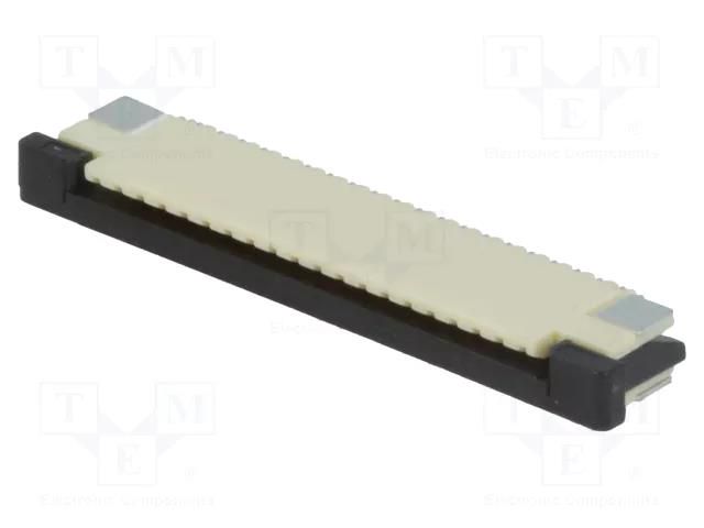 Connector: FFC/FPC; SMT; 100V; 0.5A; PIN: 20; 1mm; horizontal; 30mΩ ADAM TECH PCA-2K-20-HU-3