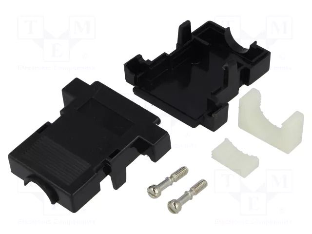 Enclosure for connectors: D-Sub; D-Sub 15pin,D-Sub HD 26pin ENCITECH CCOV15-SN-BK