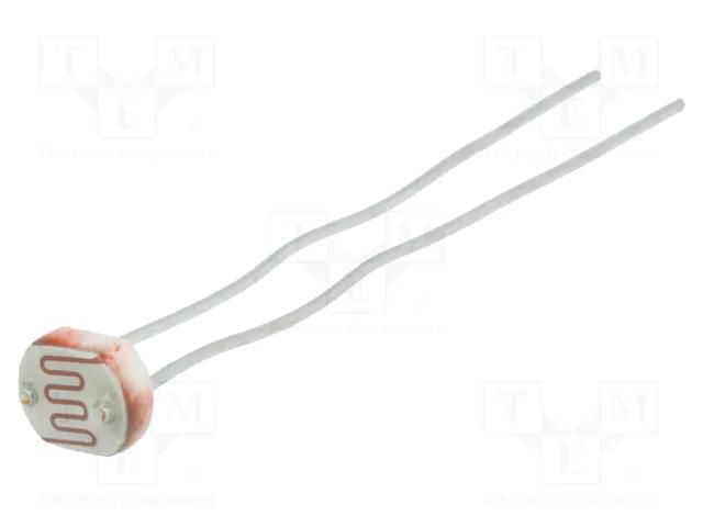 Photoresistor; 100mW; 50÷160kΩ; 560nm; THT; 150VDC; ØLED: 5mm Token PGM5649D
