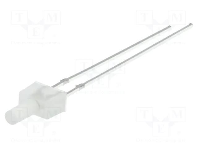 LED; white cold; 2mm; 500÷750mcd; 90°; Front: flat; Pitch: 2.54mm OPTOSUPPLY OSW5YK7K92B
