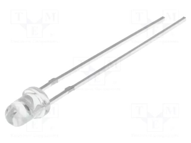 LED; green; 3mm; 750÷1120mcd; 30°; Front: convex; 2.6÷3.4VDC OPTOSUPPLY OSG5DA3131A-1MA