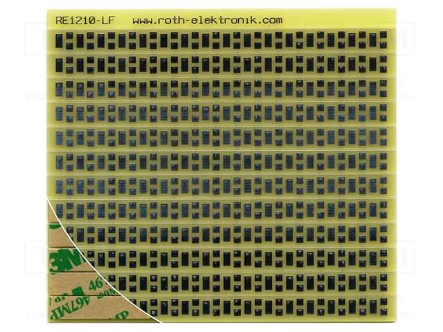 Board: universal; single sided,prototyping; W: 90mm; L: 100mm ROTH ELEKTRONIK GMBH RE1210-LF