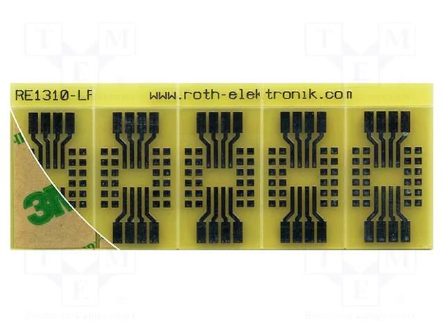 Board: universal; single sided,prototyping; W: 34.7mm; L: 88mm ROTH ELEKTRONIK GMBH RE1310-LF