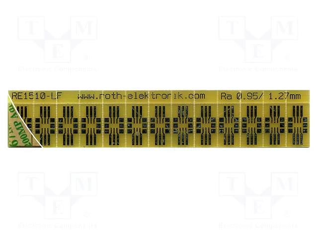 Board: universal; single sided,prototyping; W: 18.8mm; L: 101.6mm ROTH ELEKTRONIK GMBH RE1510-LF