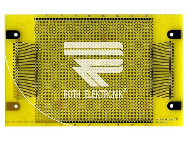 Board: universal; single sided,prototyping; W: 100mm; L: 160mm ROTH ELEKTRONIK GMBH RE226-LF