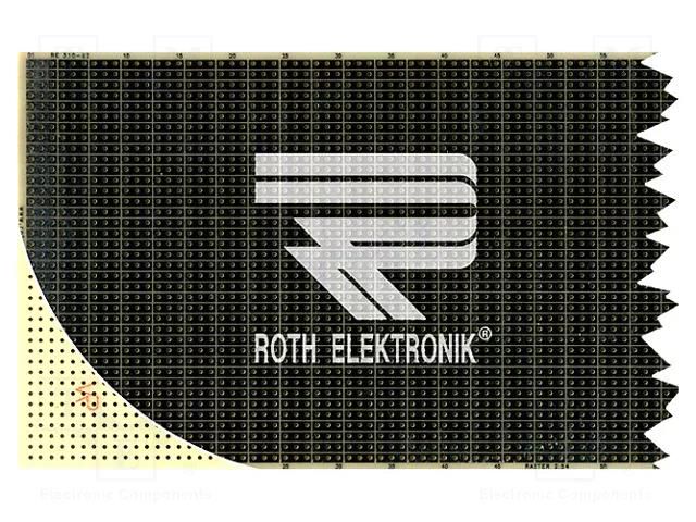 Board: universal; single sided,prototyping; W: 100mm; L: 220mm ROTH ELEKTRONIK GMBH RE310-S2