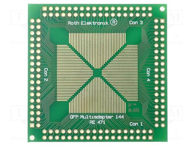 Board: universal; multiadapter; W: 57.2mm; L: 57.2mm ROTH ELEKTRONIK GMBH RE471