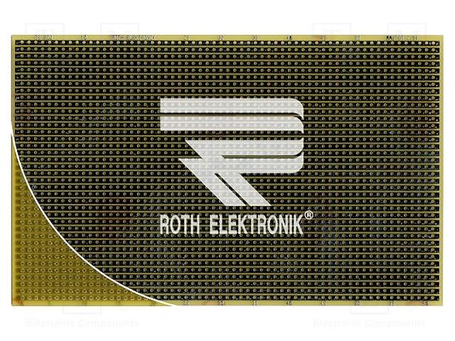 Board: universal; single sided,prototyping; W: 100mm; L: 160mm ROTH ELEKTRONIK GMBH RE520-LF
