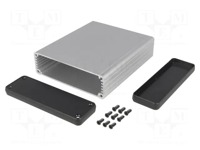 Enclosure: with panel; 1455; X: 103mm; Y: 120mm; Z: 30mm; aluminium HAMMOND HM-1455L1202