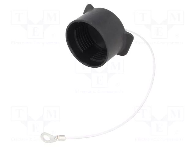 Protection cover; IP67,IP6K9K; internal thread; black HARTING 09155035401