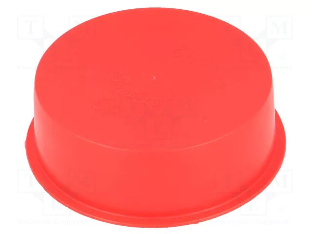 Stopper; Body: red; Out.diam: 62.5mm; H: 20mm; LDPE; push-in; SafeCAP SUNDPLAST SP613