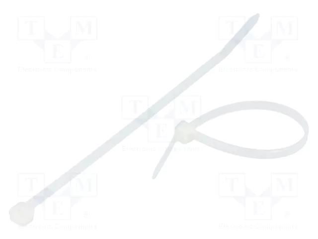 Cable tie; L: 80mm; W: 2.4mm; natural; polyamide; 78N; Ømax: 15mm BM GROUP BMB0824